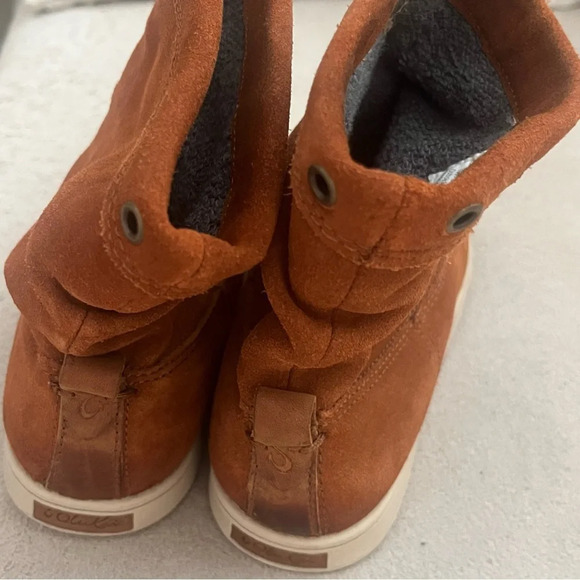 OluKai Kapa Moe Suede Boots-Women’s 6-Brown/Tan Leather-Boho-Bohemian-Festival - Picture 11 of 11